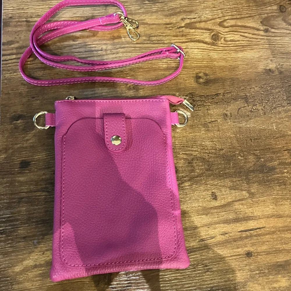Borse in Pelle Genuine Leather Crossbody Phone Bag NIP